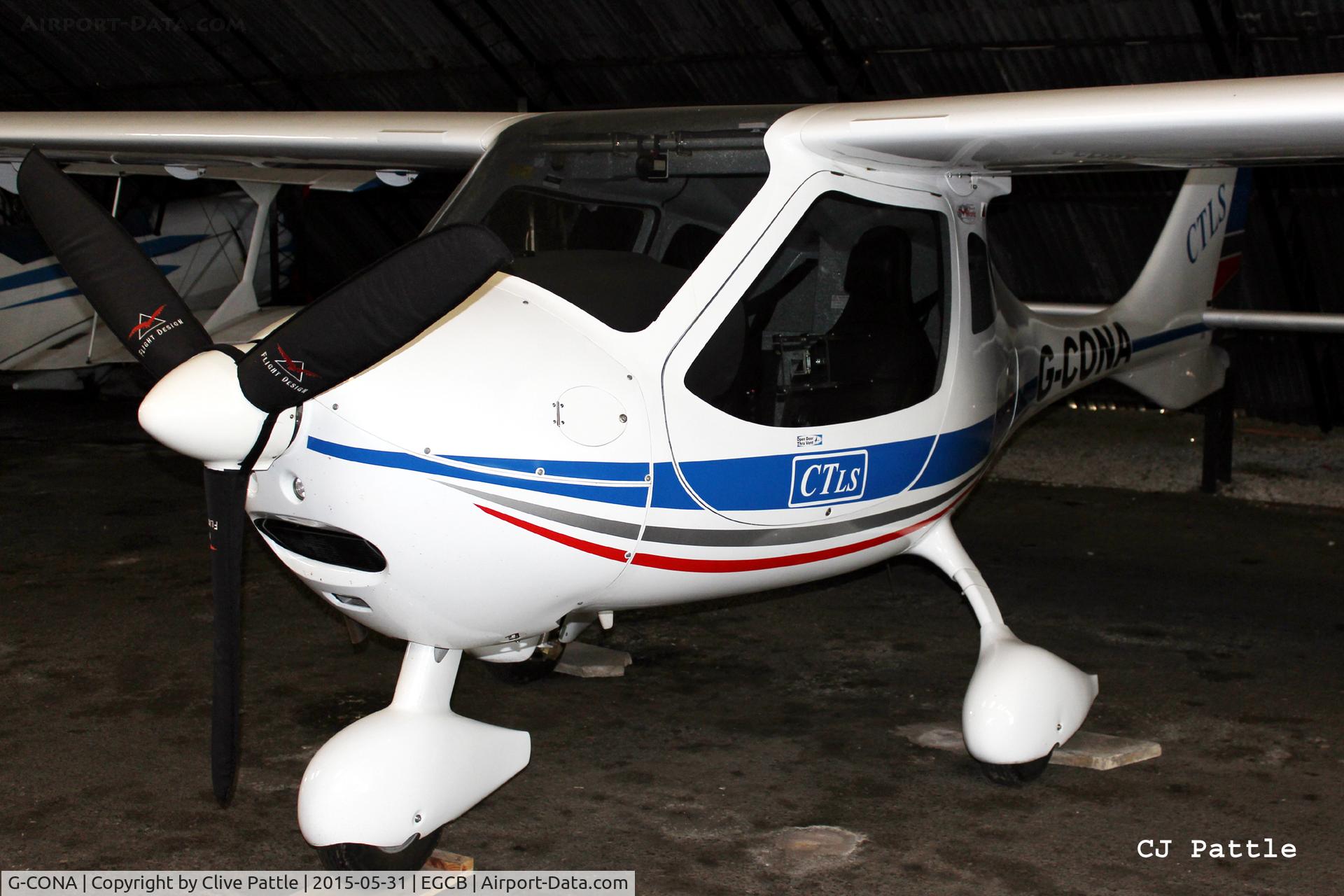 G-CONA, 2009 Flight Design CTLS C/N F-09-02-13, Hangared at Barton Airfield, Manchester - EGCB