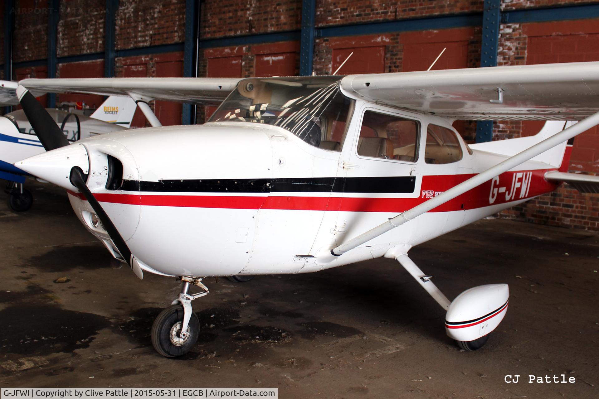 G-JFWI, 1977 Reims F172N Skyhawk C/N 1622, Hangared at Barton Airfield, Manchester - EGCB