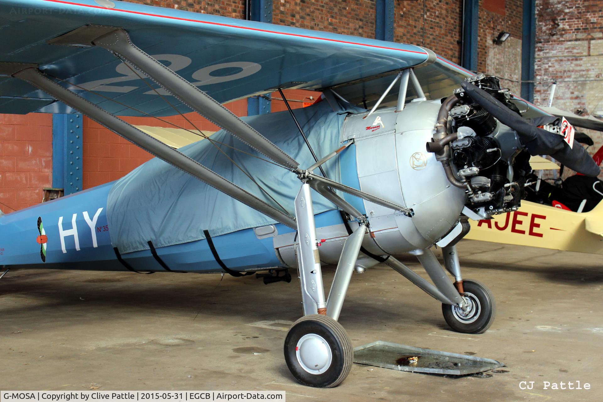 G-MOSA, 1952 Morane-Saulnier MS.317 C/N 351, Hangared at Barton EGCB, Manchester