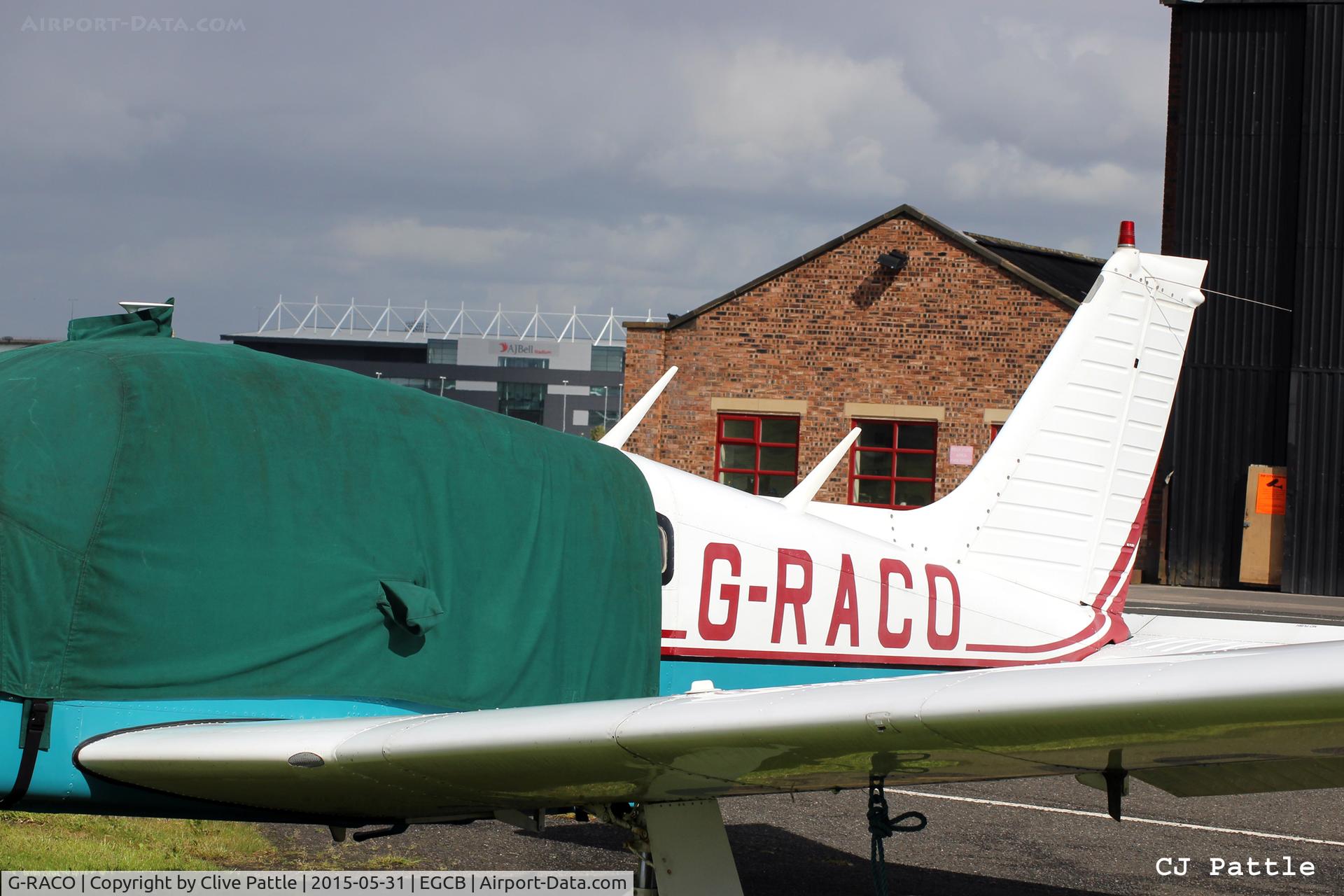 G-RACO, 1975 Piper PA-28R-200 Cherokee Arrow C/N 28R-7535300, Close up at Barton EGCB, Manchester