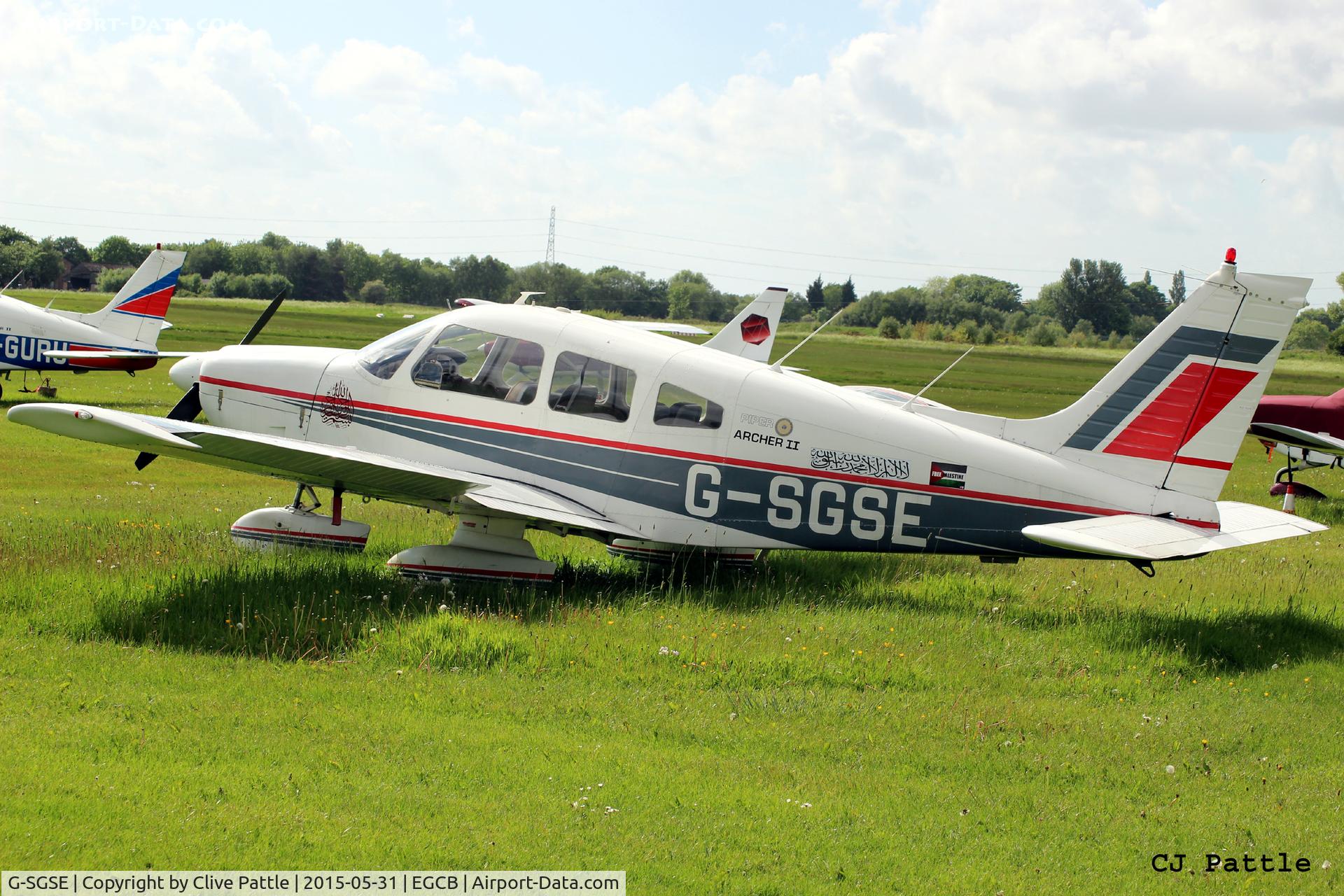 G-SGSE, 1978 Piper PA-28-181 Cherokee Archer II C/N 28-7890332, Resting at Barton EGCB, Manchester