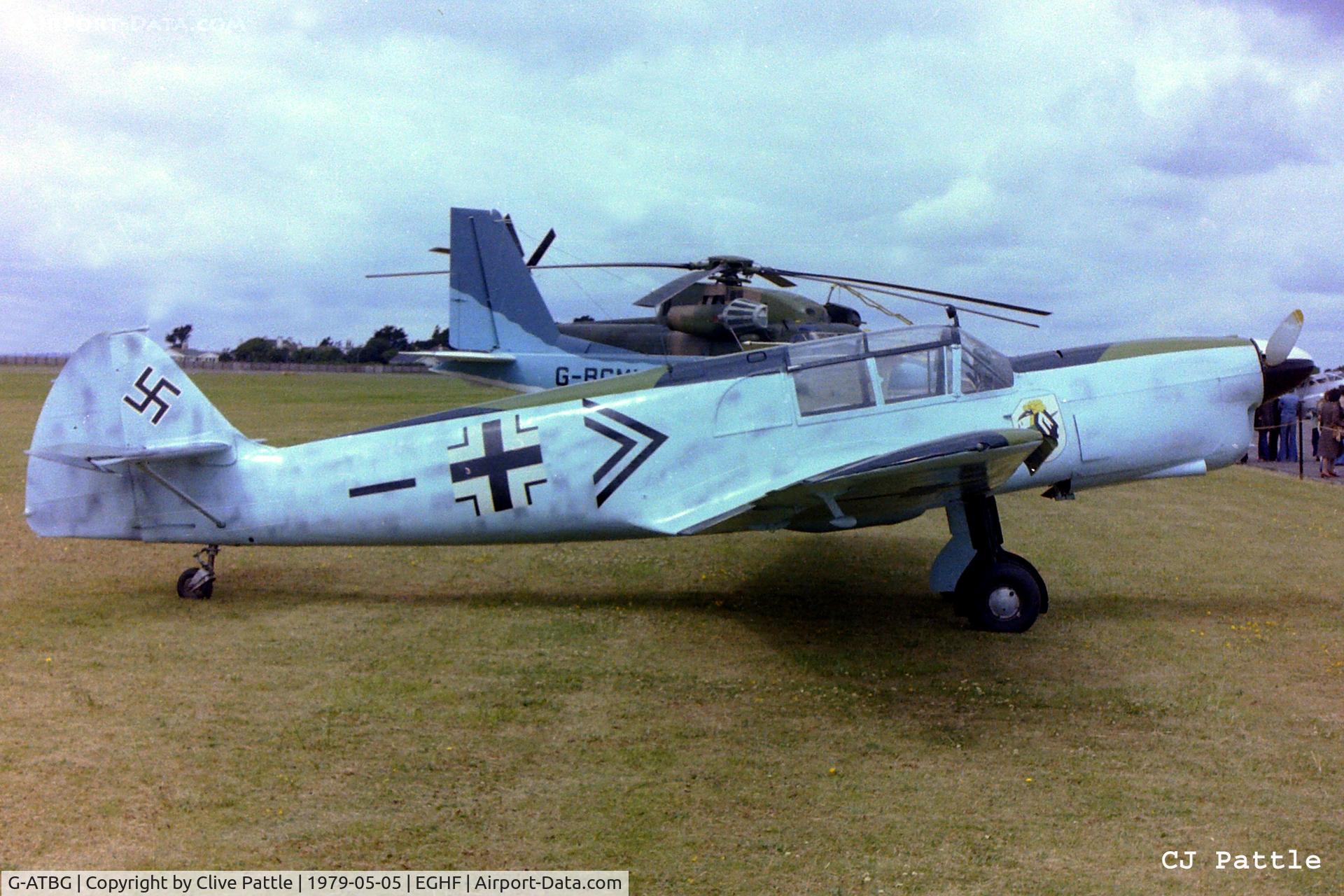 G-ATBG, 1945 Nord 1002 Pingouin II C/N 121, Taken at the HMS Daedalus, RNAS Lee-on-Solent EGHF Air Show 1979. Pictured scanned from negative.