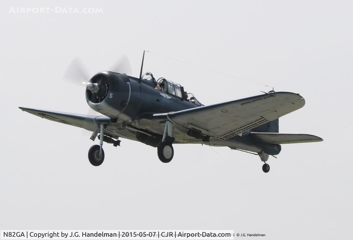 N82GA, Douglas SBD-5 Dauntless C/N 54532, Landing Arsenal of Democracy