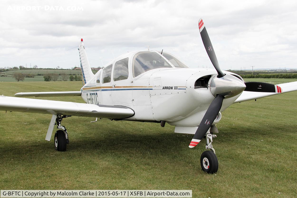 G-BFTC, 1978 Piper PA-28R-201T Cherokee Arrow III C/N 28R-7803197, Piper PA-28R-201T Turbo Arrow III at the opening of Fishburn Airfield's new clubhouse, May 17th 2015.