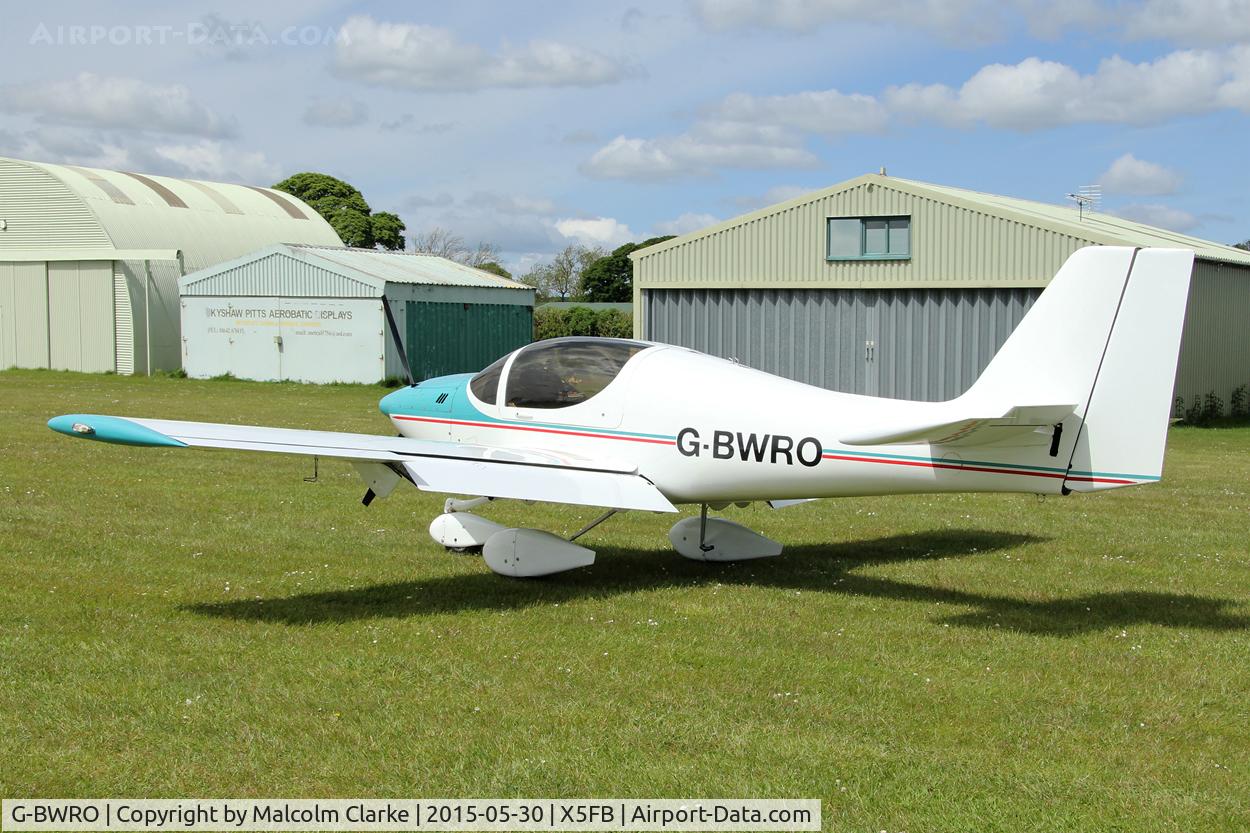 G-BWRO, 1997 Europa Tri-Gear C/N PFA 247-12849, Europa G-BWRO at Fishburn Airfield, May 30th 2015.