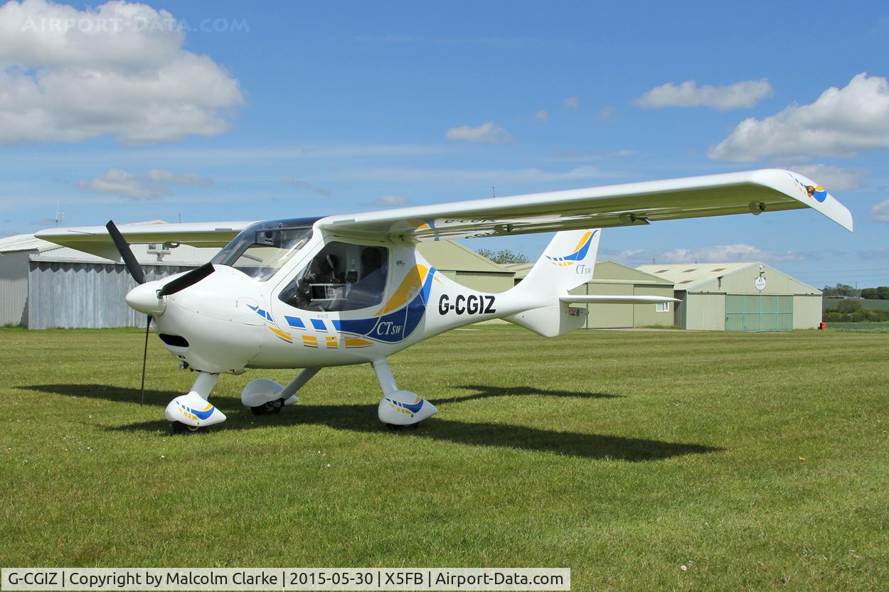 G-CGIZ, 2010 Flight Design CTSW C/N 8512, Flight Design at Fishburn Airfield, May 30th 2015.