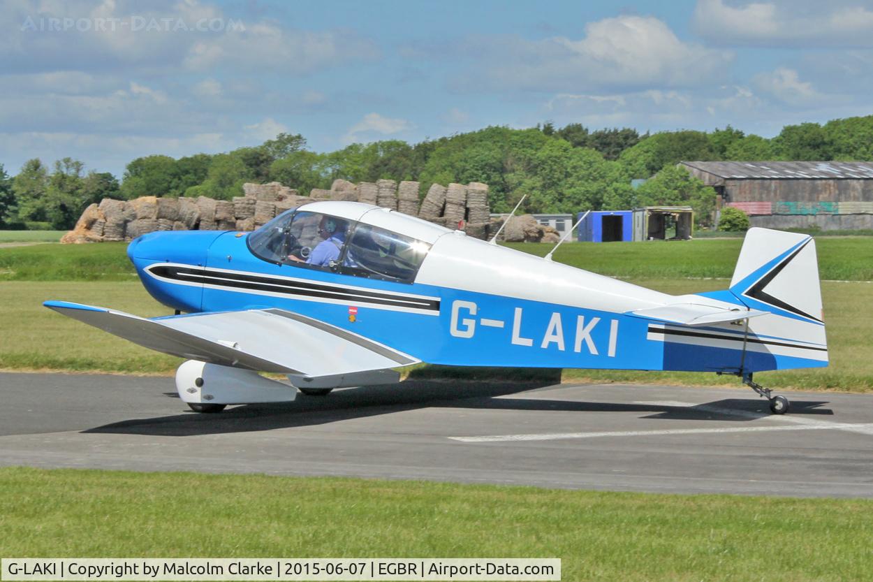 G-LAKI, 1963 Jodel DR-1050 Ambassadeur C/N 534, Jodel DR-1050 Ambassadeur at The Real Aeroplane Club's Radial Engine Aircraft Fly-In, Breighton Airfield, June 7th 2015.