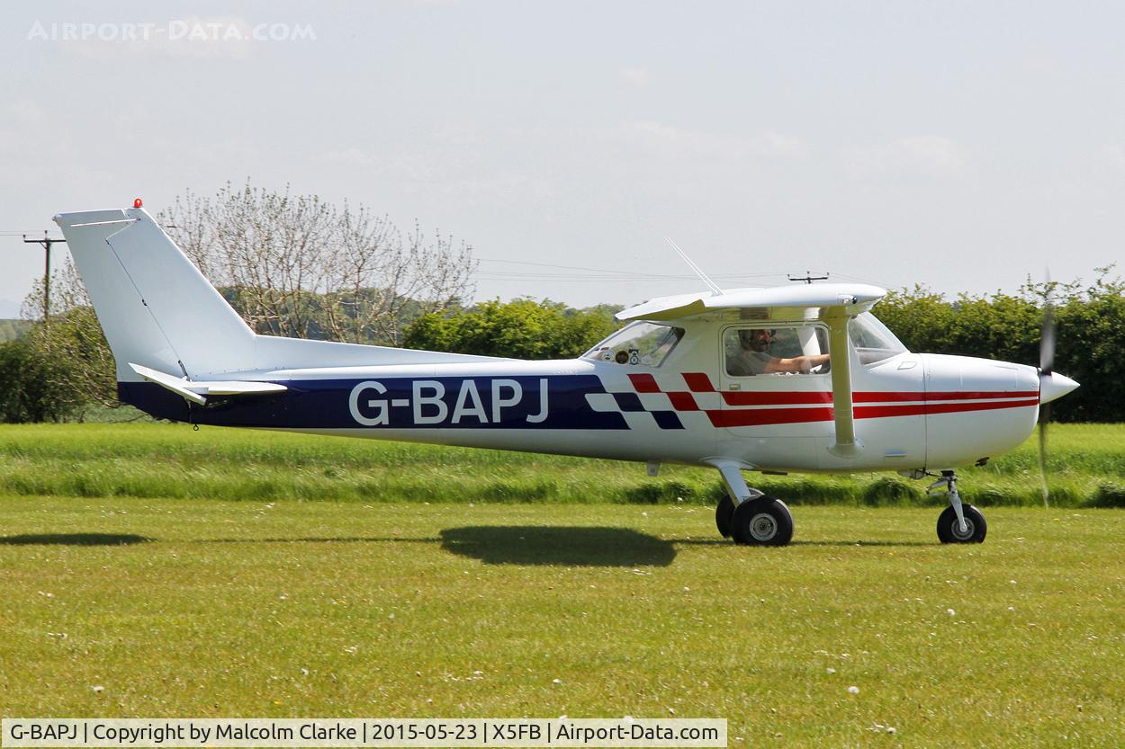 G-BAPJ, 1972 Reims FRA150L Aerobat C/N 0196, Reims FRA150L Aerobat at Fishburn Airfield, May 23rd 2015.