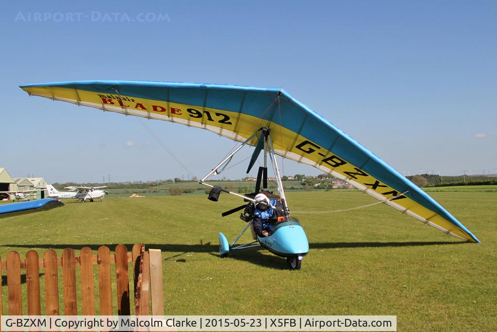 G-BZXM, 2001 Mainair Blade 912 C/N 1283-0501-7-W1078, Mainair Blade 912 at Fishburn Airfield UK, May 23rd 2015.