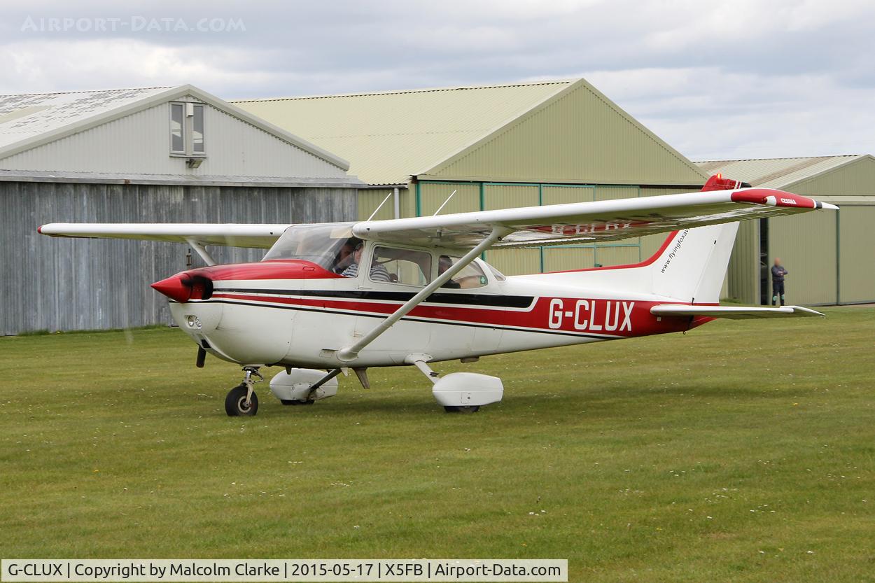 G-CLUX, 1980 Reims F172N Skyhawk C/N 1996, Reims F172N Skyhawk at the opening of Fishburn Airfield's new clubhouse, May 17th 2015.