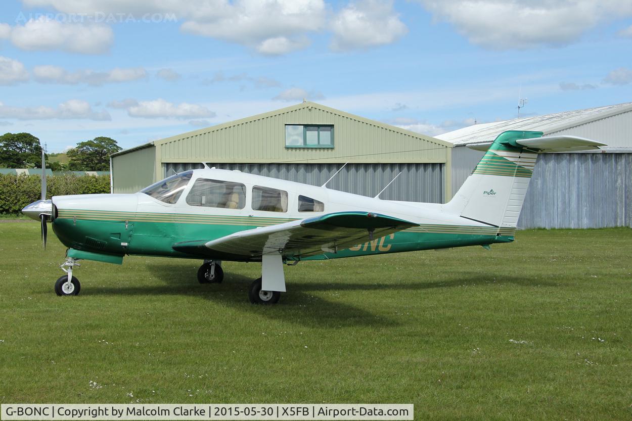 G-BONC, 1979 Piper PA-28RT-201 Arrow IV C/N 28R-7918007, Piper PA-28RT-201 Arrow IV at Fishburn Airfield, May 30th 2015.