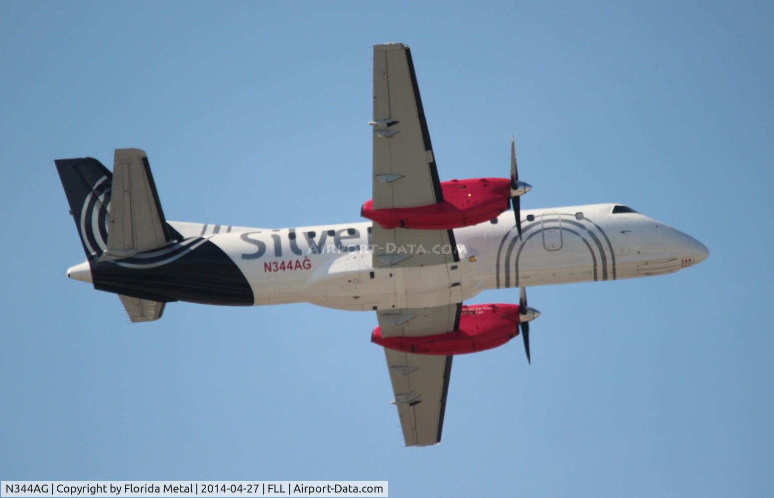 N344AG, 1998 Saab 340B C/N 340B-444, Silver Airways Saab 340B