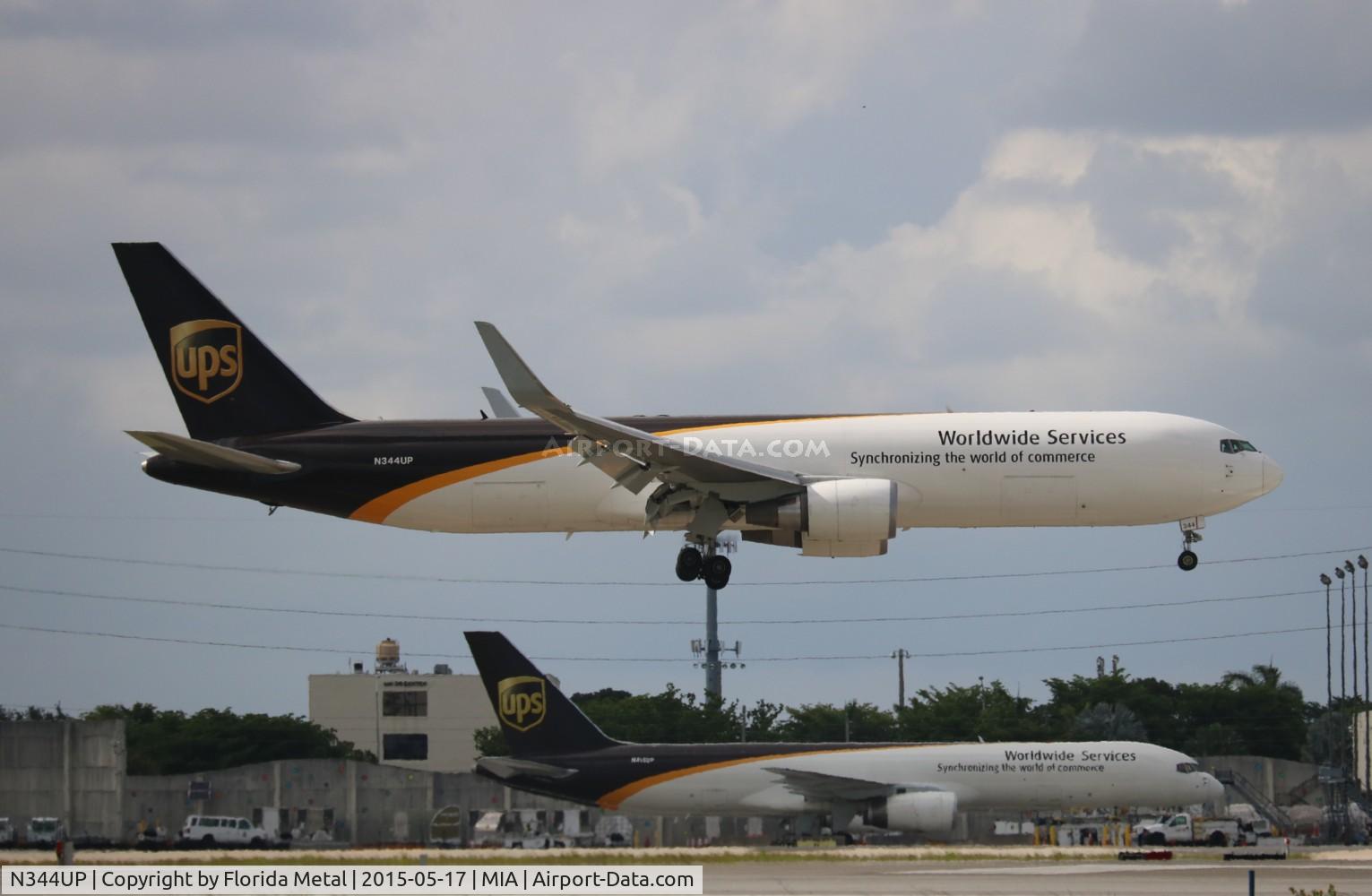 N344UP, 2011 Boeing 767-34AF C/N 37866, UPS 767-300