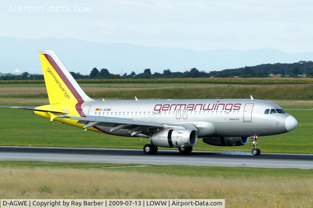 D-AGWE, 2007 Airbus A319-132 C/N 3128, Airbus A319-132 [3128] (Germanwings) Vienna-Schwechat~OE 13/07/2009