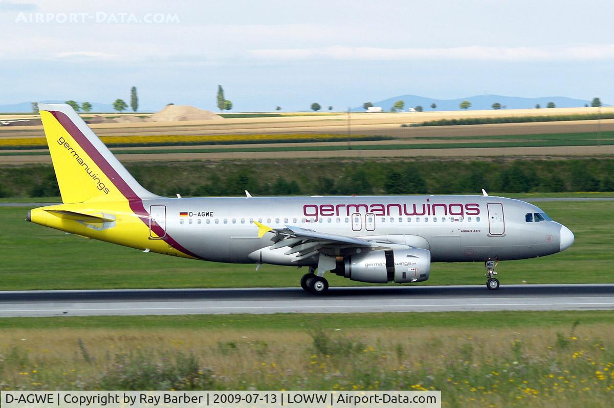 D-AGWE, 2007 Airbus A319-132 C/N 3128, Airbus A319-132 [3128] (Germanwings) Vienna-Schwechat~OE 13/07/2009