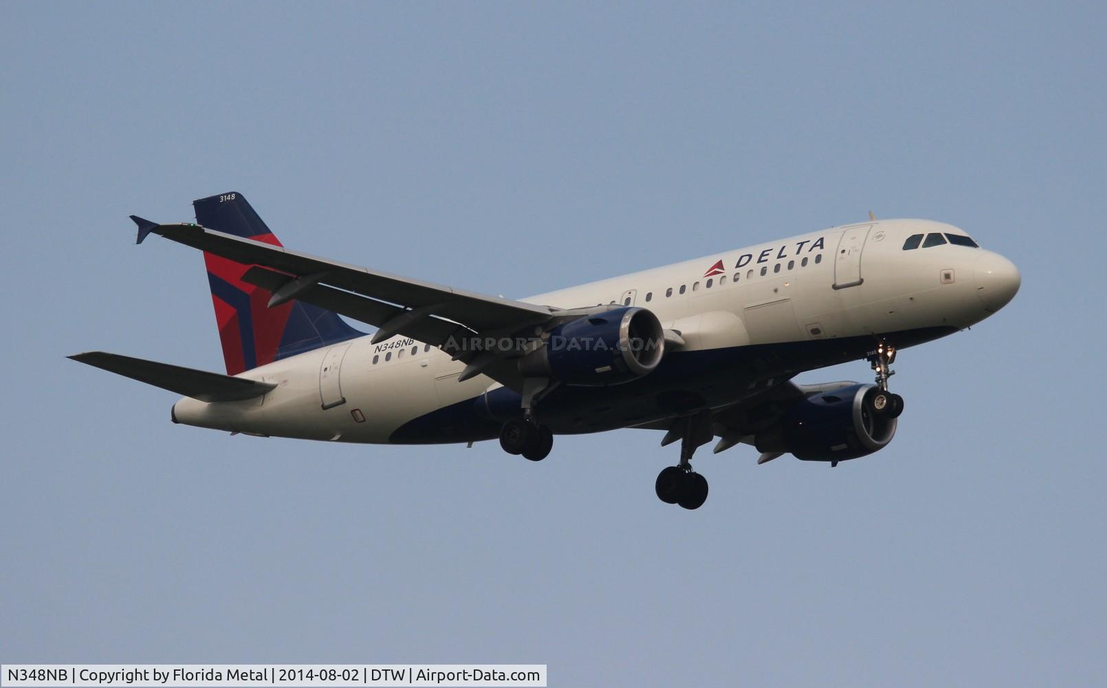 N348NB, 2002 Airbus A319-114 C/N 1810, Delta A319