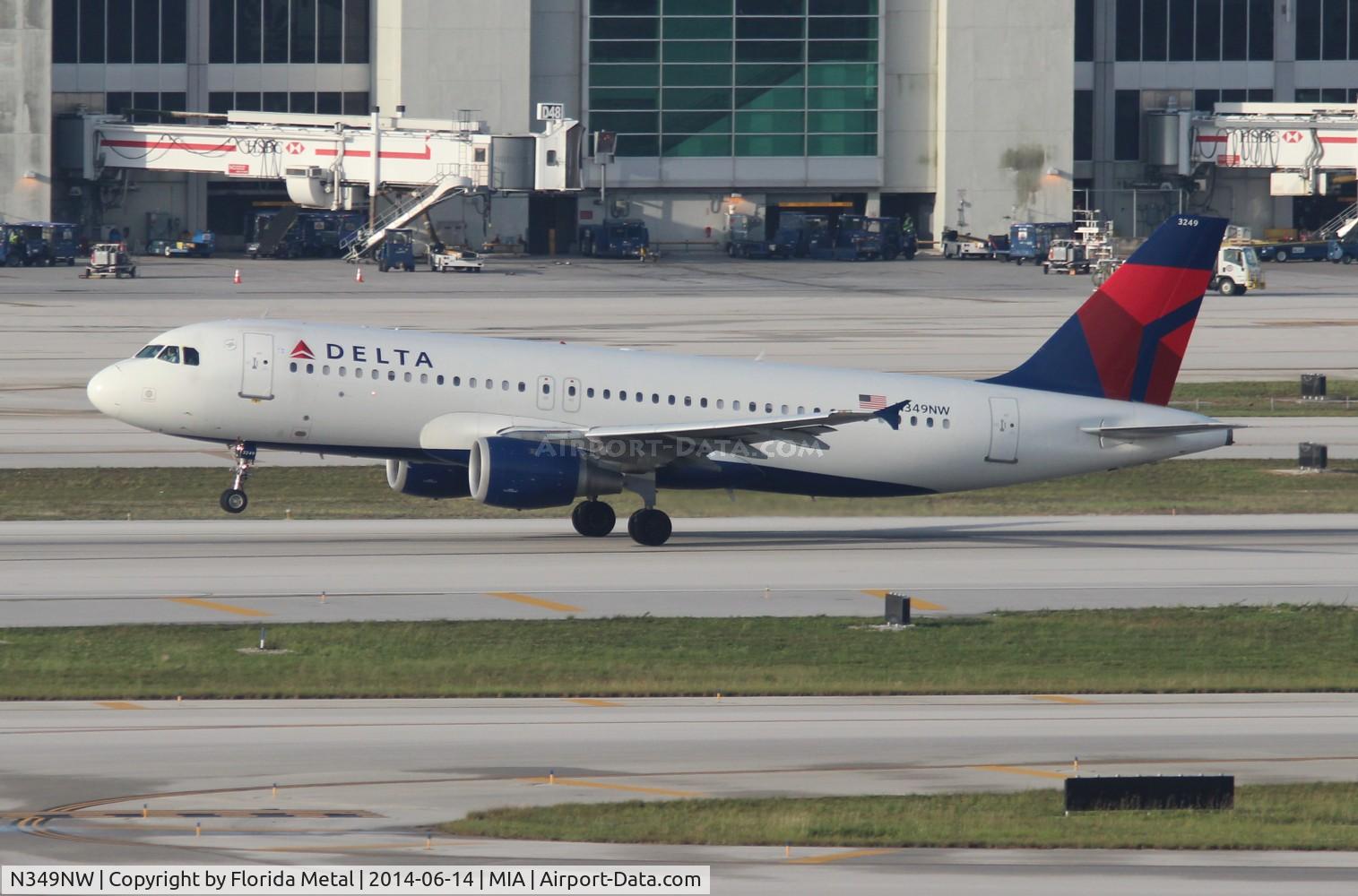 N349NW, 1993 Airbus A320-212 C/N 417, Delta