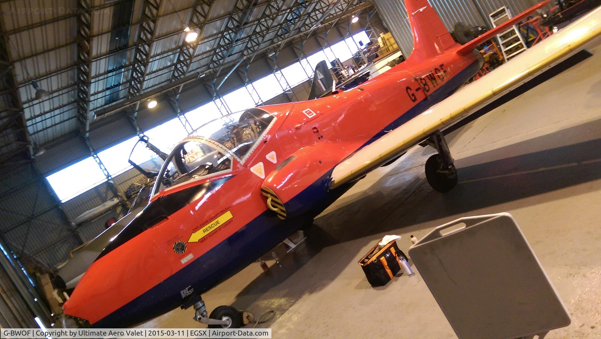 G-BWOF, 1969 BAC 84 Jet Provost T.5 C/N EEP/JP/955, G-BWOF at EGSX