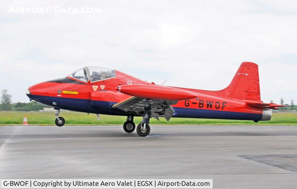 G-BWOF, 1969 BAC 84 Jet Provost T.5 C/N EEP/JP/955, Landing at EGSX 