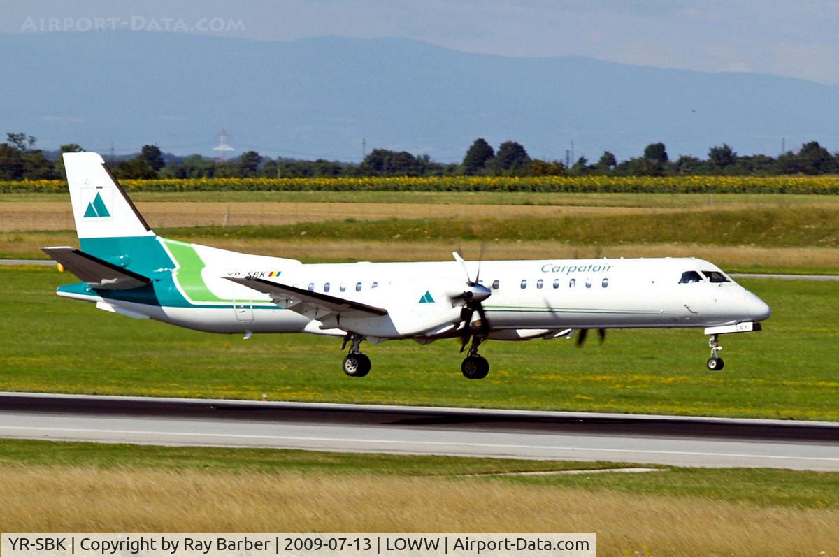 YR-SBK, 1996 Saab 2000 C/N 2000-033, SAAB 2000 [033] (Carpatair) Vienna-Schwechat~OE 13/07/2009