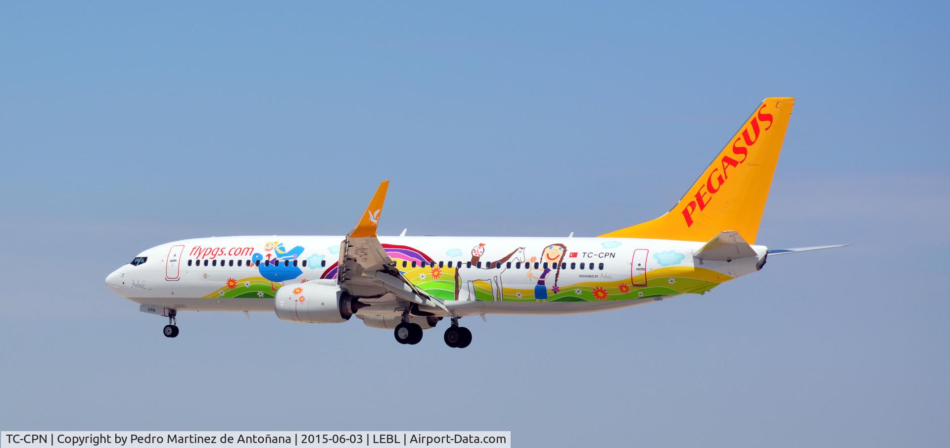 TC-CPN, 2015 Boeing 737-85R C/N 40013, El Prat Barcelona - España