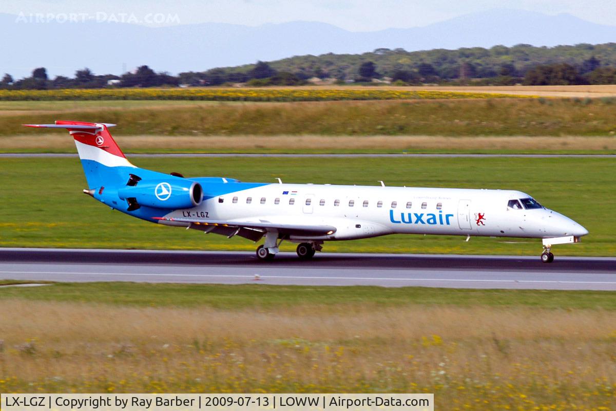 LX-LGZ, 2000 Embraer EMB-145LU (ERJ-145LU) C/N 145258, Embraer ERJ-145LU [145258] (Luxair) Vienna-Schwechat~OE 13/07/2009