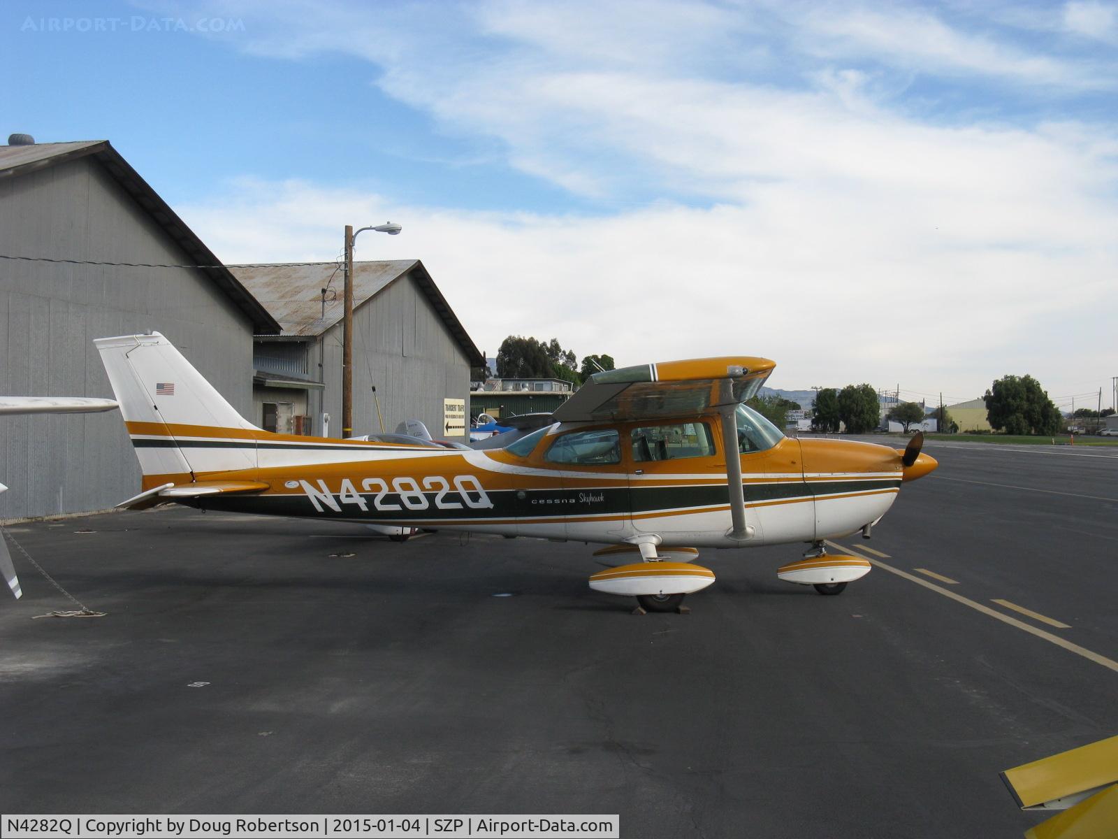 N4282Q, 1971 Cessna 172L C/N 17260182, 1971 Cessna 172L SKYHAWK, Lycoming O-320-E2D 150 Hp, rudder trailing edge damaged-