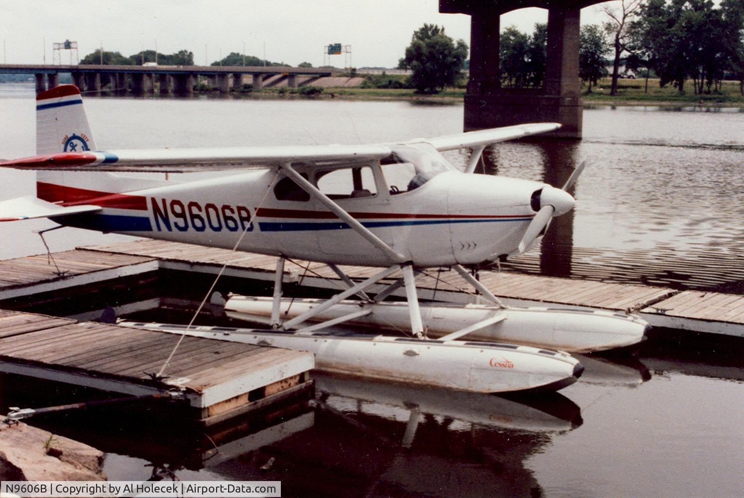 N9606B, 1957 Cessna 180A C/N 32903, At Moline IL