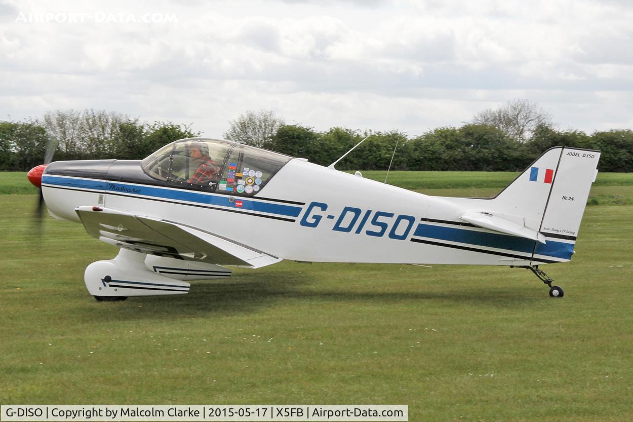 G-DISO, 1963 SAN Jodel D-150 Mascaret C/N 24, SAN Jodel D-150 Mascaret at the opening of Fishburn Airfield's new clubhouse, May 17th 2015.