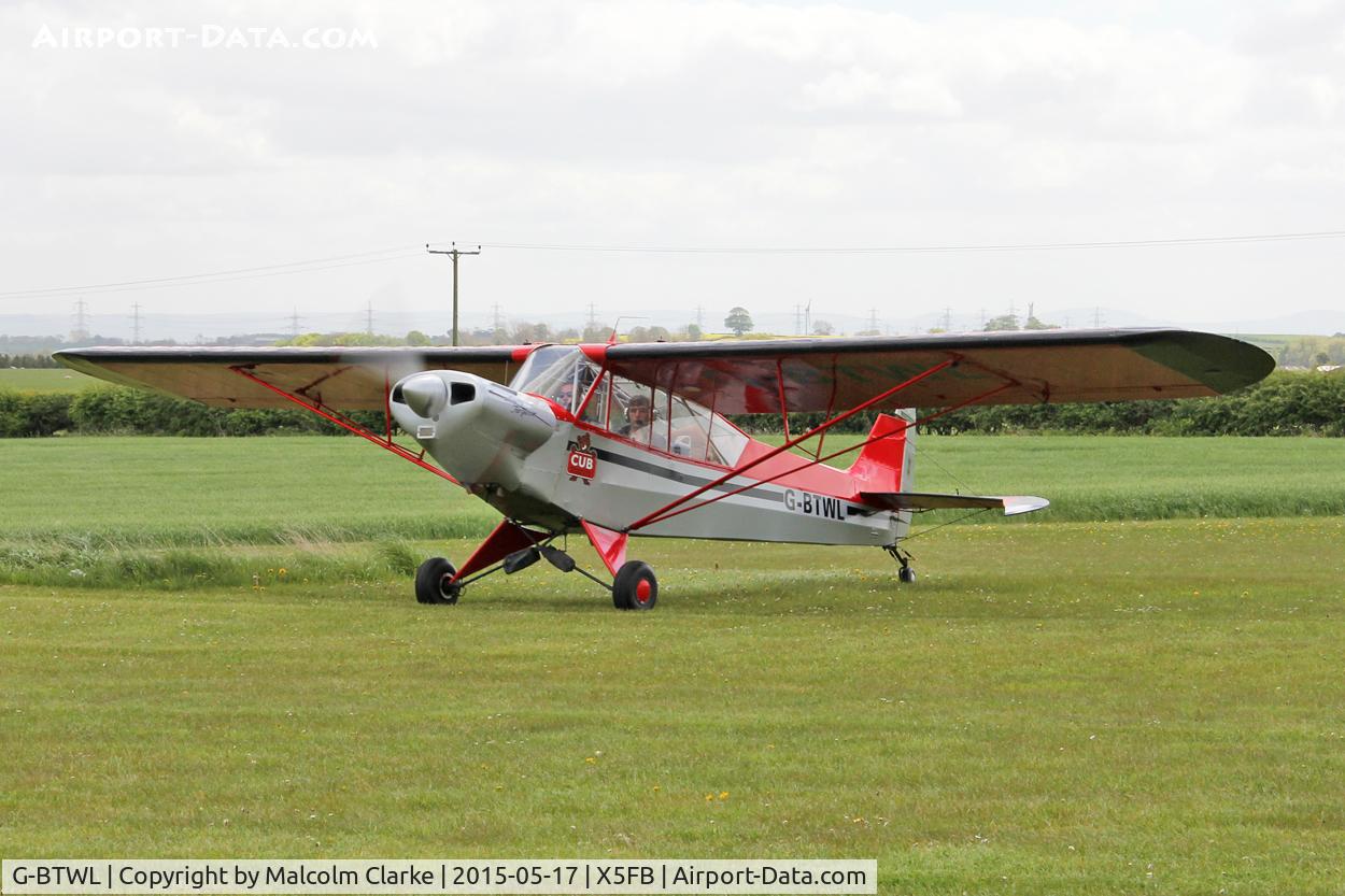 G-BTWL, 1992 Wag-Aero Sport Trainer C/N PFA 108-10893, Wag-Aero Sport Trainer at the opening of Fishburn Airfield's new clubhouse, May 17th 2015.