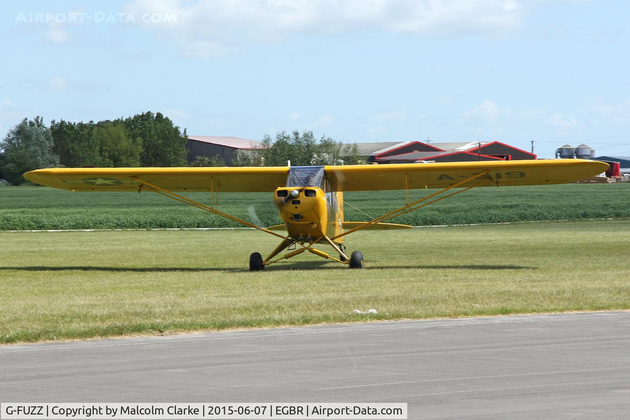 G-FUZZ, 1951 Piper L-18C Super Cub (PA-18-95) C/N 18-1016, Piper L-18C Super Cub  at The Real Aeroplane Company's Radial Engine Aircraft Fly-In, Breighton Airfield, June 7th 2015.