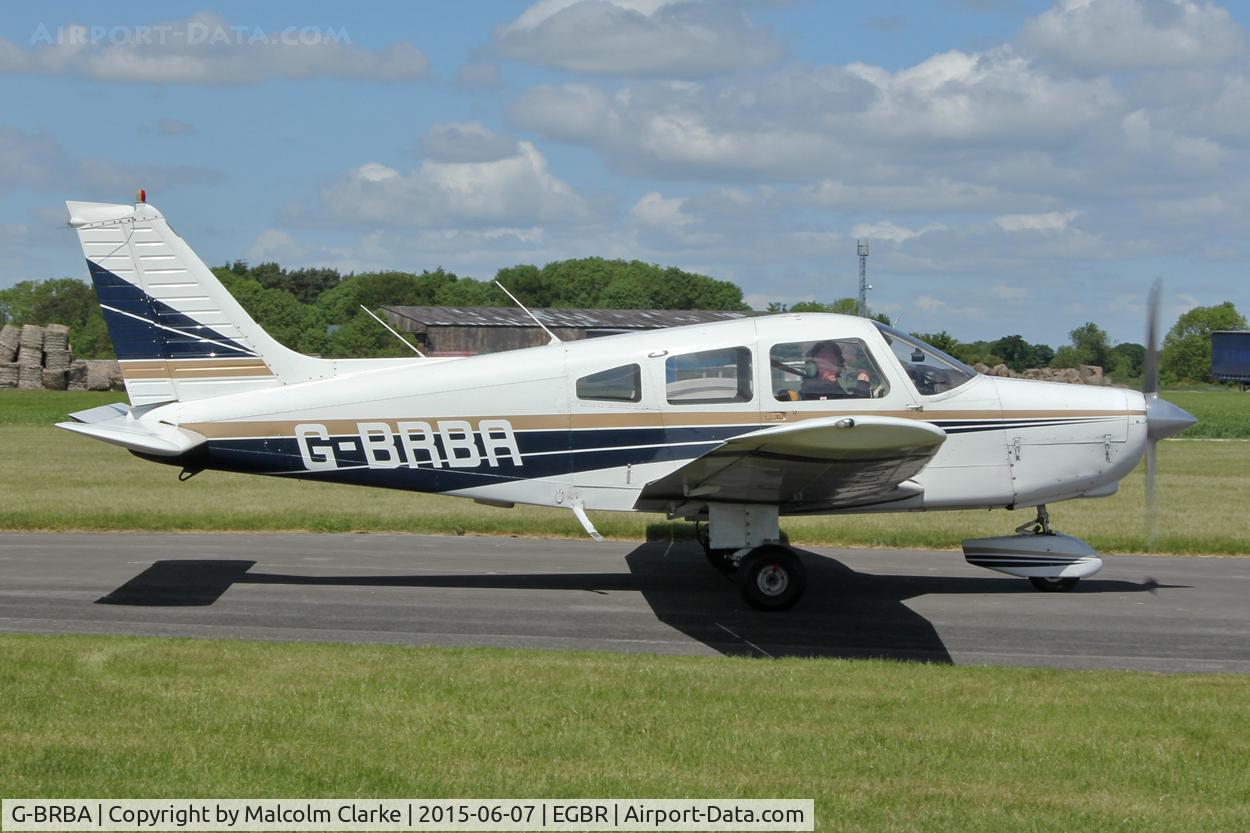 G-BRBA, 1979 Piper PA-28-161 Cherokee Warrior II C/N 28-7916109, Piper PA-28-161 G-BRBA at The Real Aeroplane Club's Radial Engine Aircraft Fly-In, Breighton Airfield, June 7th 2015.