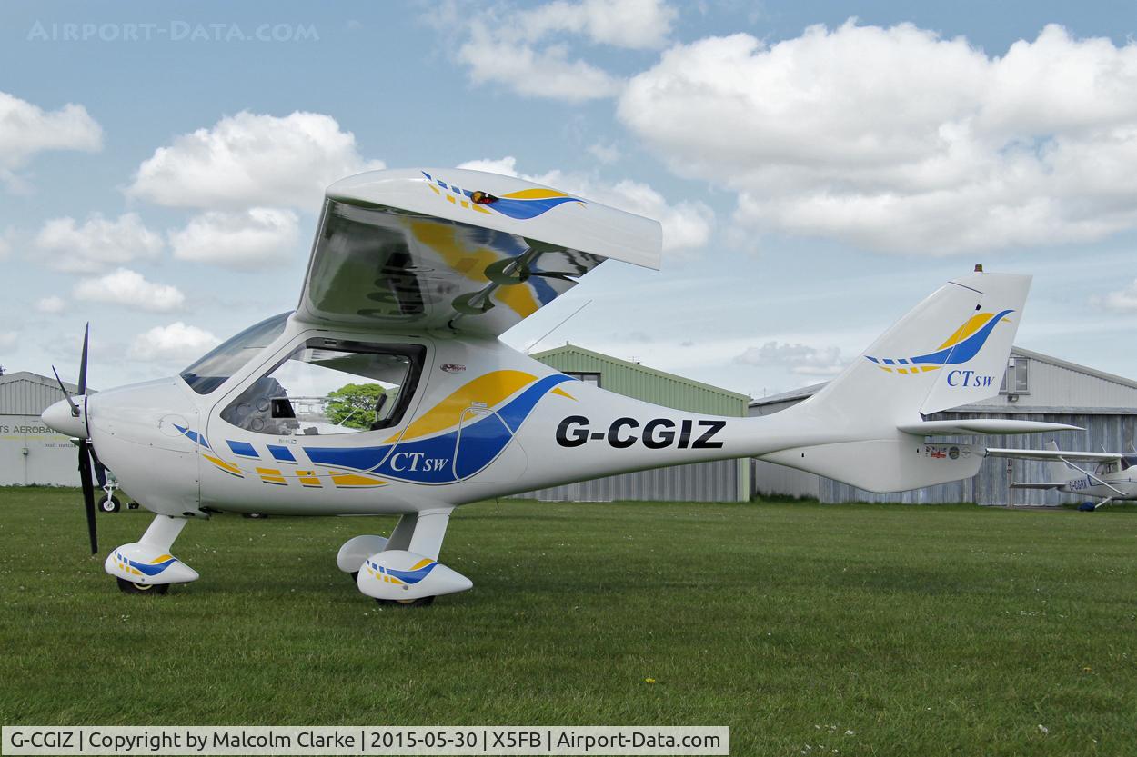 G-CGIZ, 2010 Flight Design CTSW C/N 8512, Flight Design CTSW at Fishburn Airfield UK, May 30th 2015.