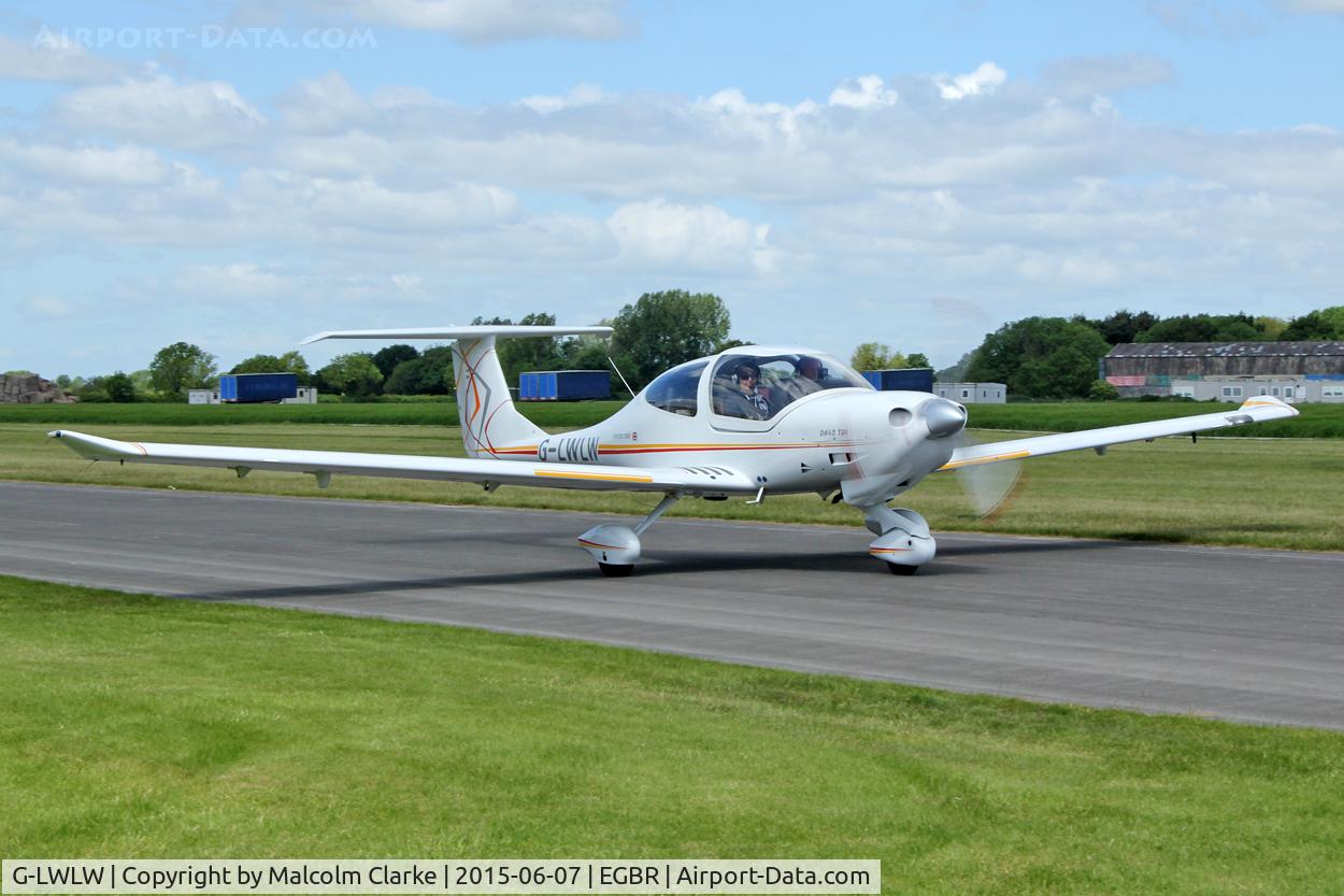 G-LWLW, 2003 Diamond DA-40D Diamond Star C/N D4.052, Diamond DA-40D Diamond Star at The Real Aeroplane Club's Radial Engine Aircraft Fly-In, Breighton Airfield, June 7th 2015.