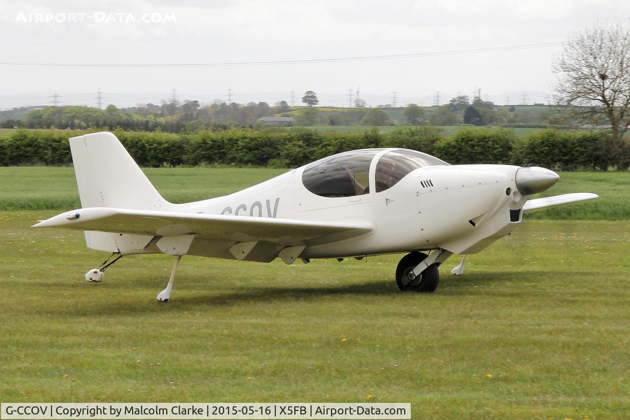 G-CCOV, 2004 Europa XS Monowheel C/N PFA 247-13998, Europa XS at the opening of Fishburn Airfield's new clubhouse, May 16th 2015.