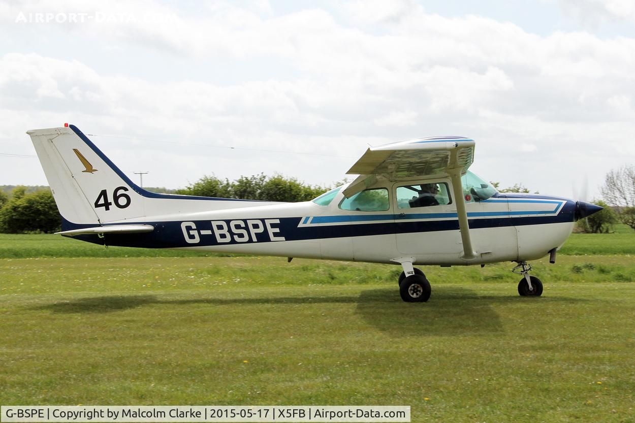 G-BSPE, 1980 Reims F172P Skyhawk C/N 2073, Reims F172P at Fishburn Airfield UK, at the opening of Fishburn Airfield's new clubhouse, May 16th 2015.