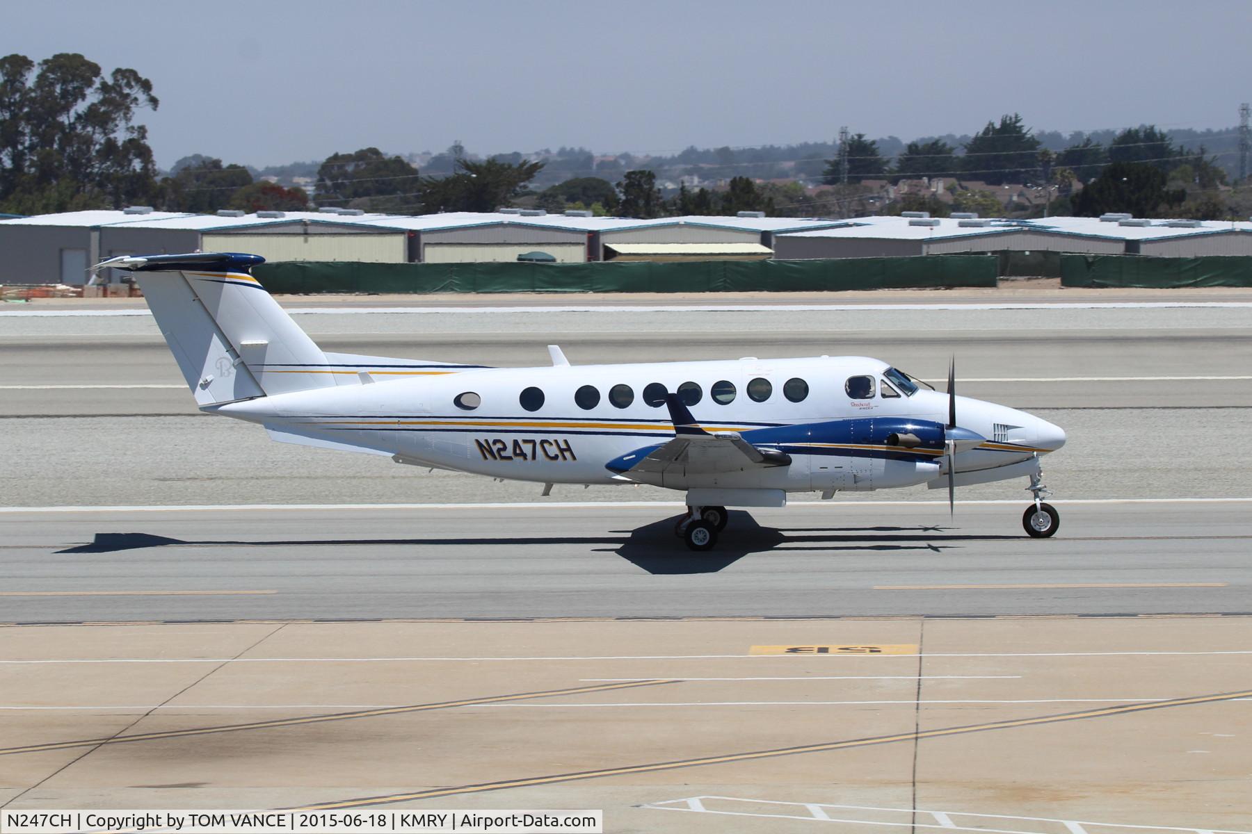 N247CH, 2006 Raytheon 350 Super King Air (B300) C/N FL-510, N247CH on taxi to 28L at Monterey Regional Airport