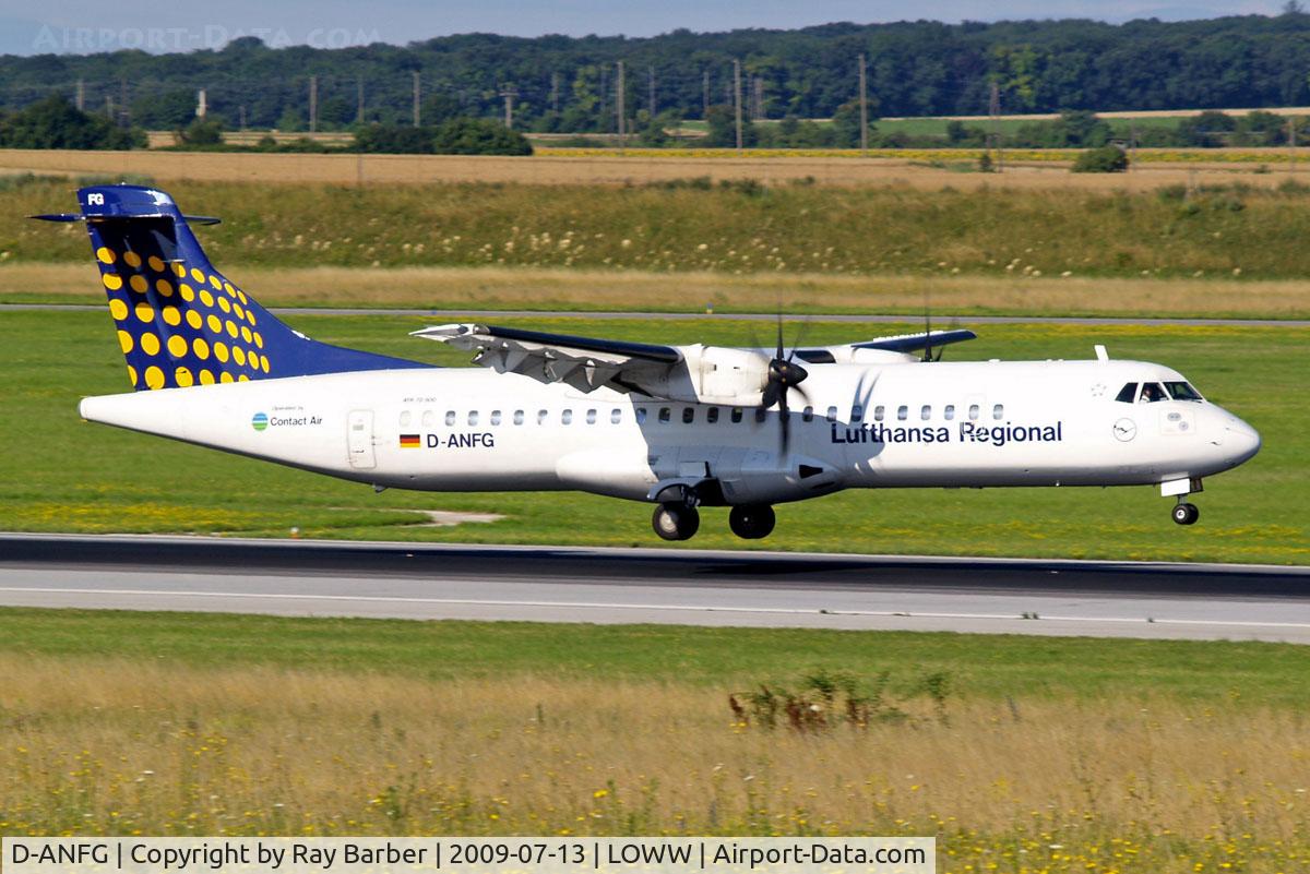 D-ANFG, 2001 ATR 72-212A C/N 658, Aerospatiale ATR-72-212A [658] (Contact Air/Lufthansa Regional) Vienna-Schwechat~OE 13/07/2009
