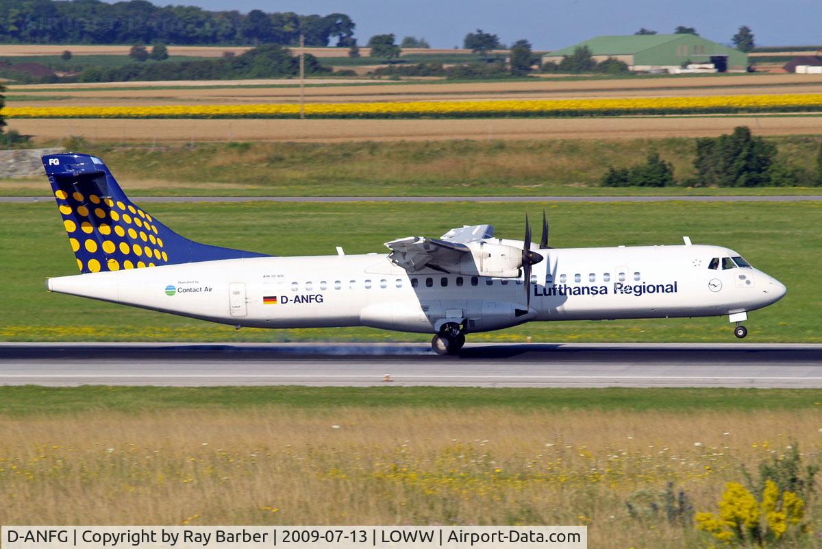 D-ANFG, 2001 ATR 72-212A C/N 658, Aerospatiale ATR-72-212A [658] (Contact Air/Lufthansa Regional) Vienna-Schwechat~OE 13/07/2009