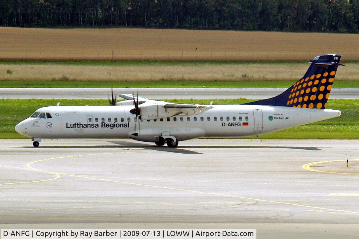 D-ANFG, 2001 ATR 72-212A C/N 658, Aerospatiale ATR-72-212A [658] (Contact Air/Lufthansa Regional) Vienna-Schwechat~OE 13/07/2009