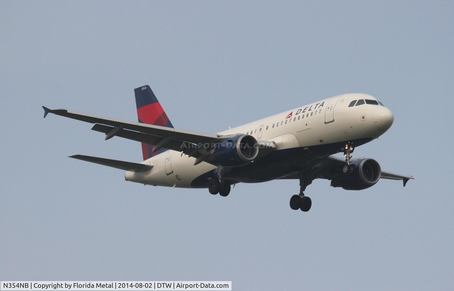 N354NB, 2002 Airbus A319-114 C/N 1833, Delta A319