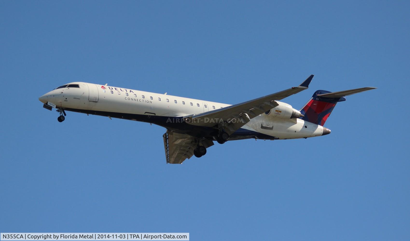 N355CA, 2002 Bombardier CRJ-701ER (CL-600-2C10) Regional Jet C/N 10067, Delta Connection
