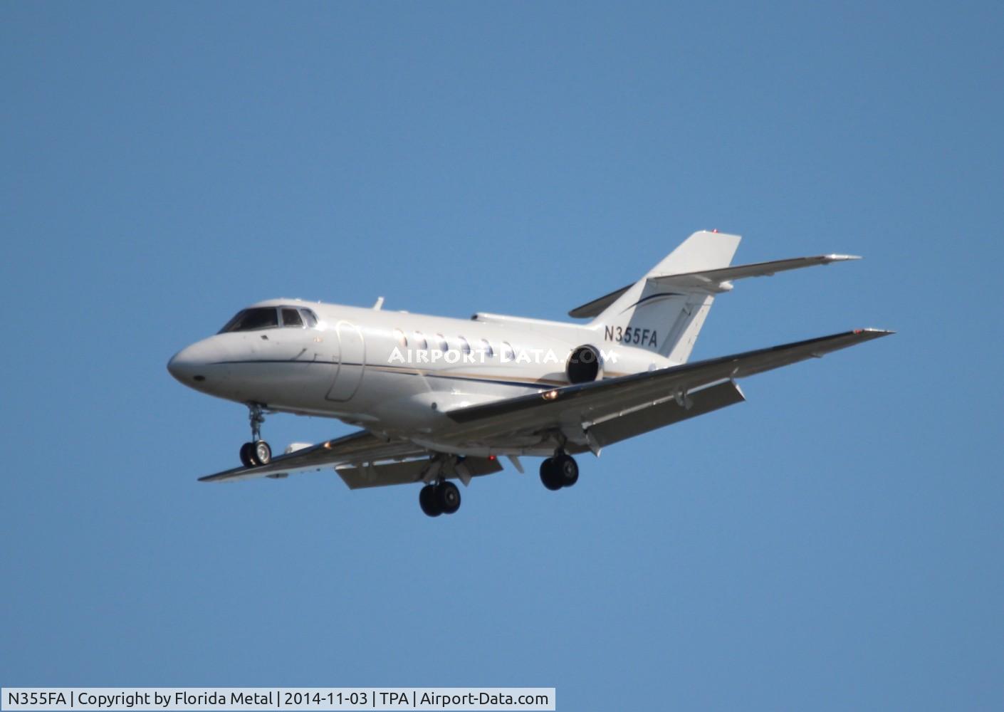 N355FA, 1989 British Aerospace BAe.125 Series 800A C/N 258156, Hawker 800A