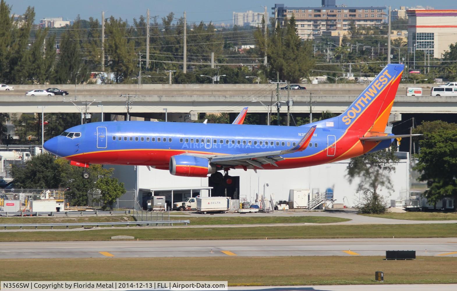 N356SW, 1991 Boeing 737-3H4 C/N 25251, Southwest