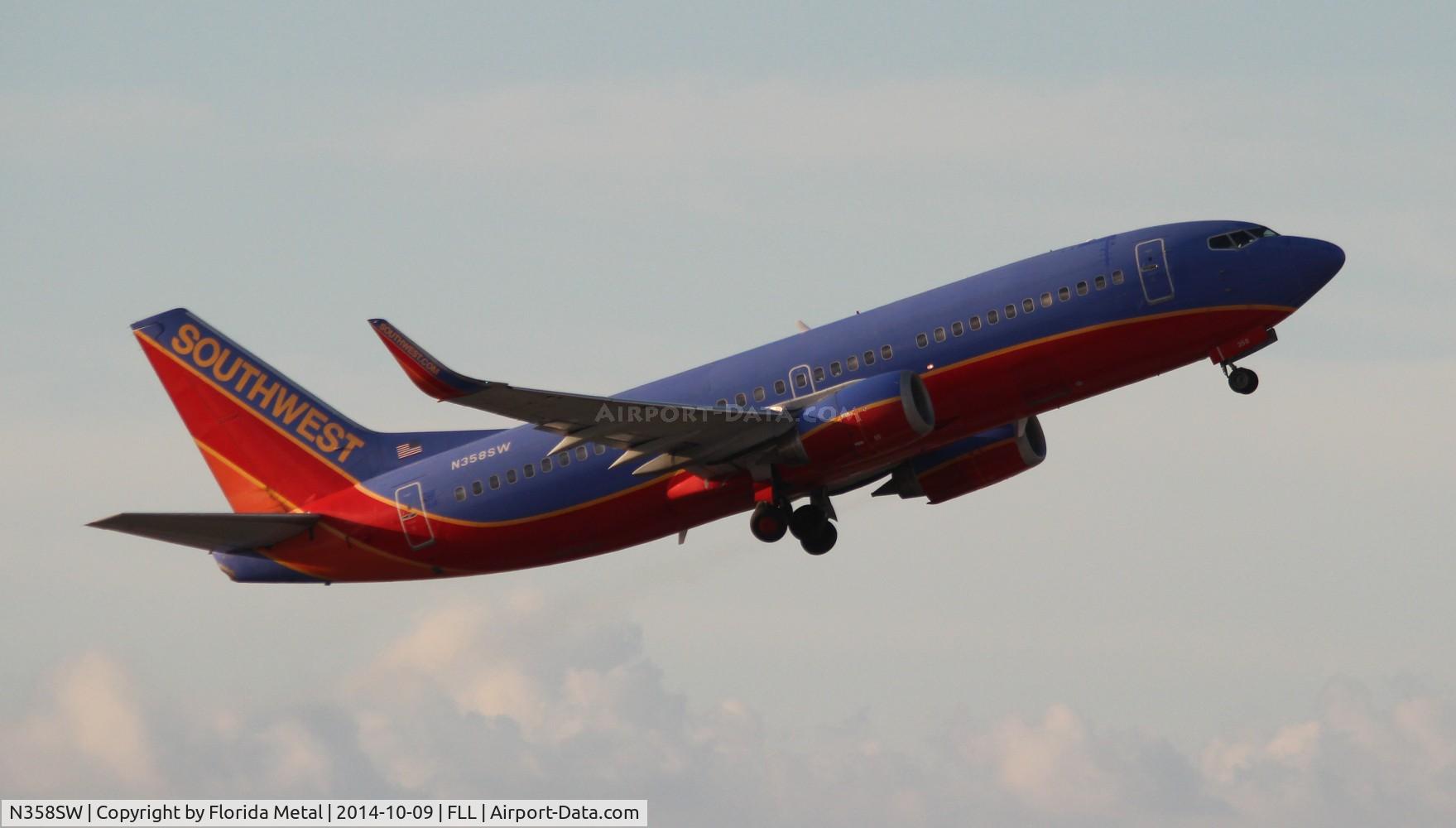 N358SW, 1992 Boeing 737-3H4 C/N 26595, Southwest