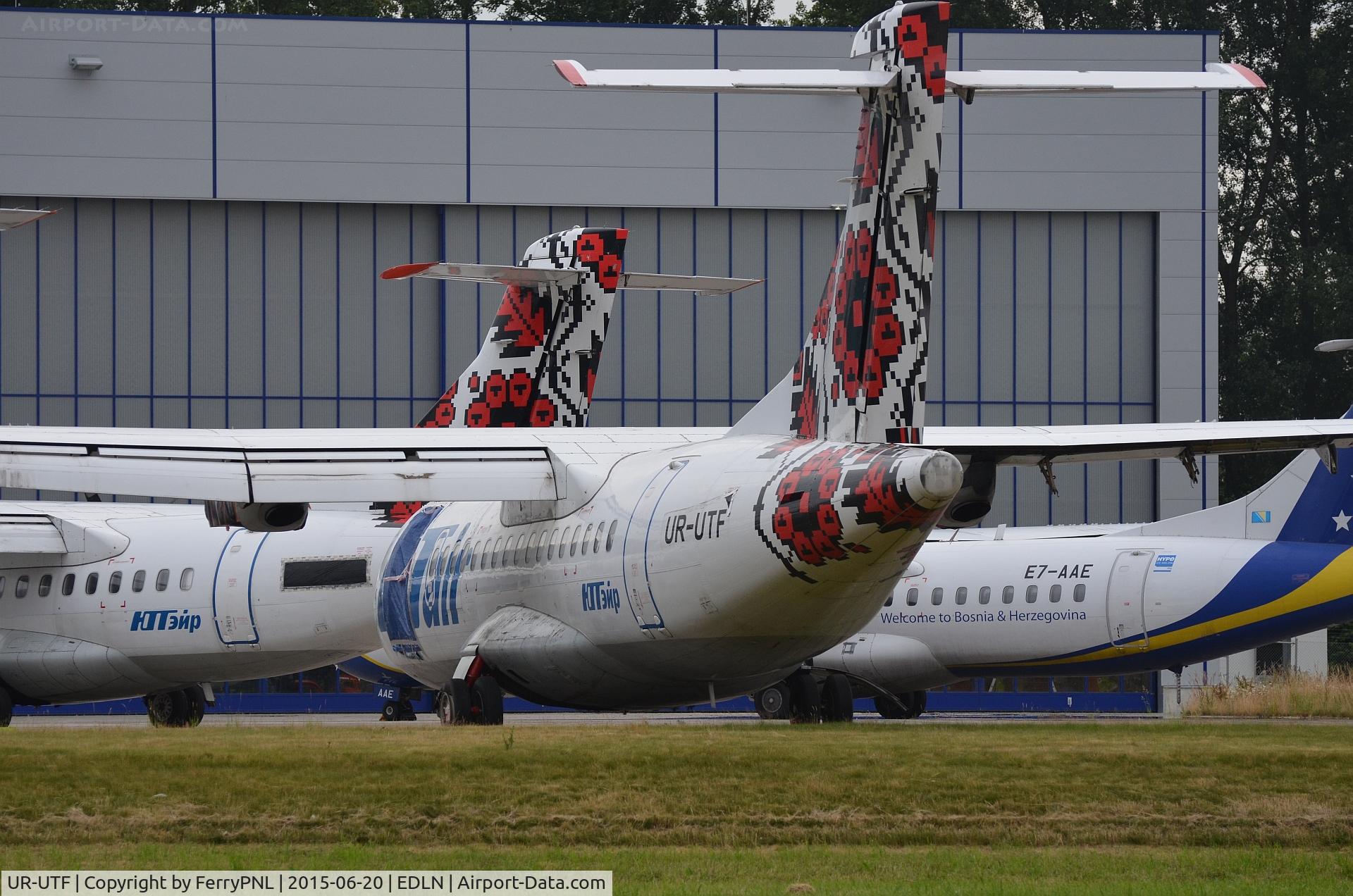 UR-UTF, 1987 ATR 42-312 C/N 042, UTAir ATR42 waiting in MGL to be broken-up
