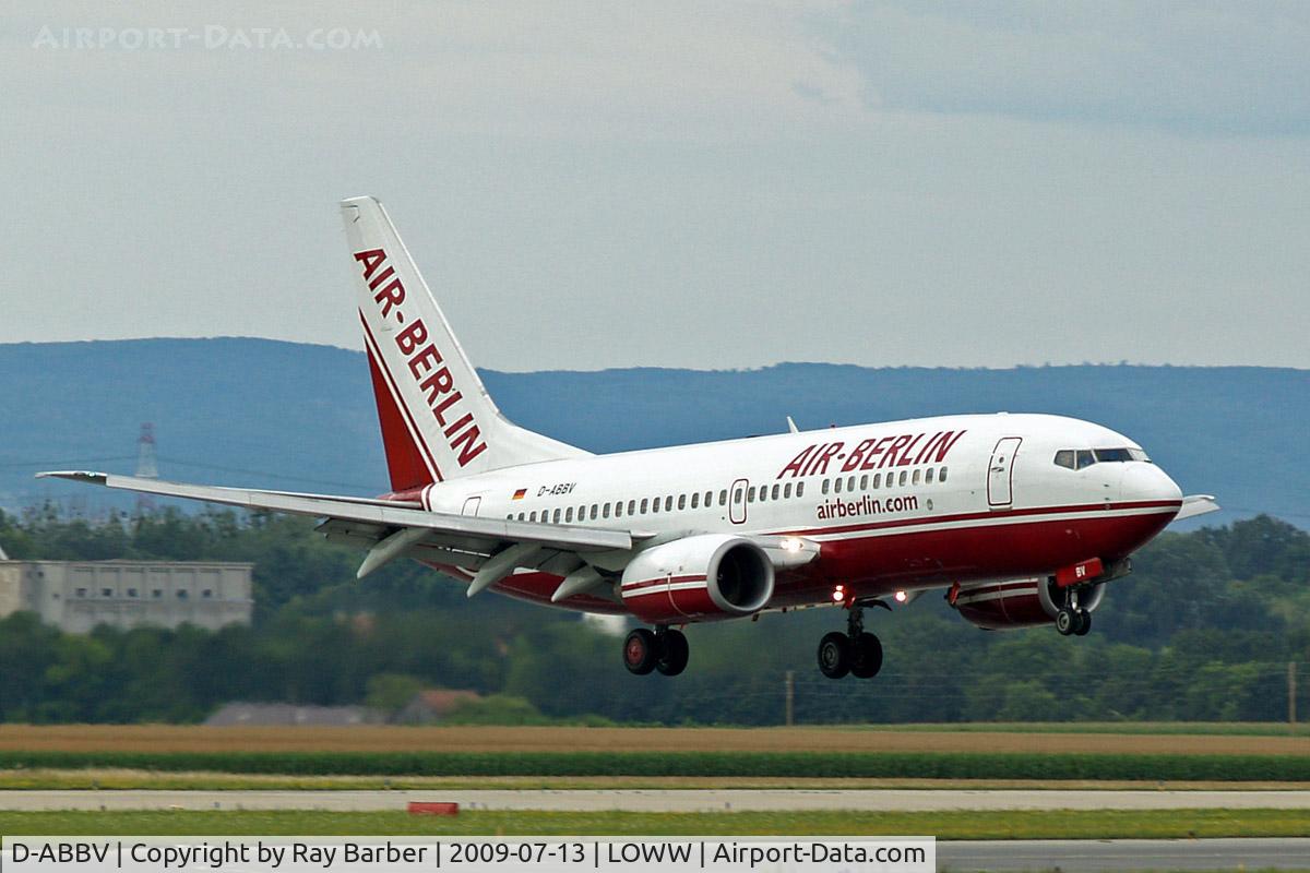 D-ABBV, 2001 Boeing 737-7Q8 C/N 30629, Boeing 737-7Q8 [30629] (Air Berlin) Vienna-Schwechat~OE 13/07/2009