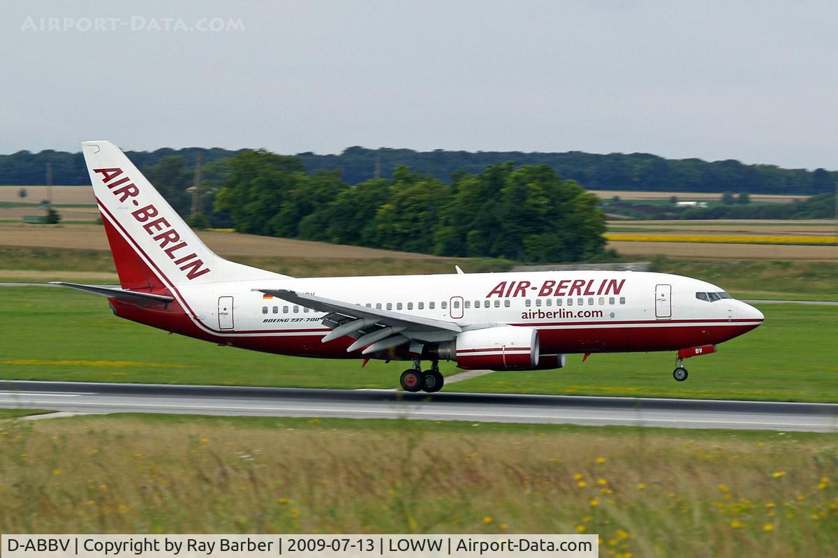 D-ABBV, 2001 Boeing 737-7Q8 C/N 30629, Boeing 737-7Q8 [30629] (Air Berlin) Vienna-Schwechat~OE 13/07/2009