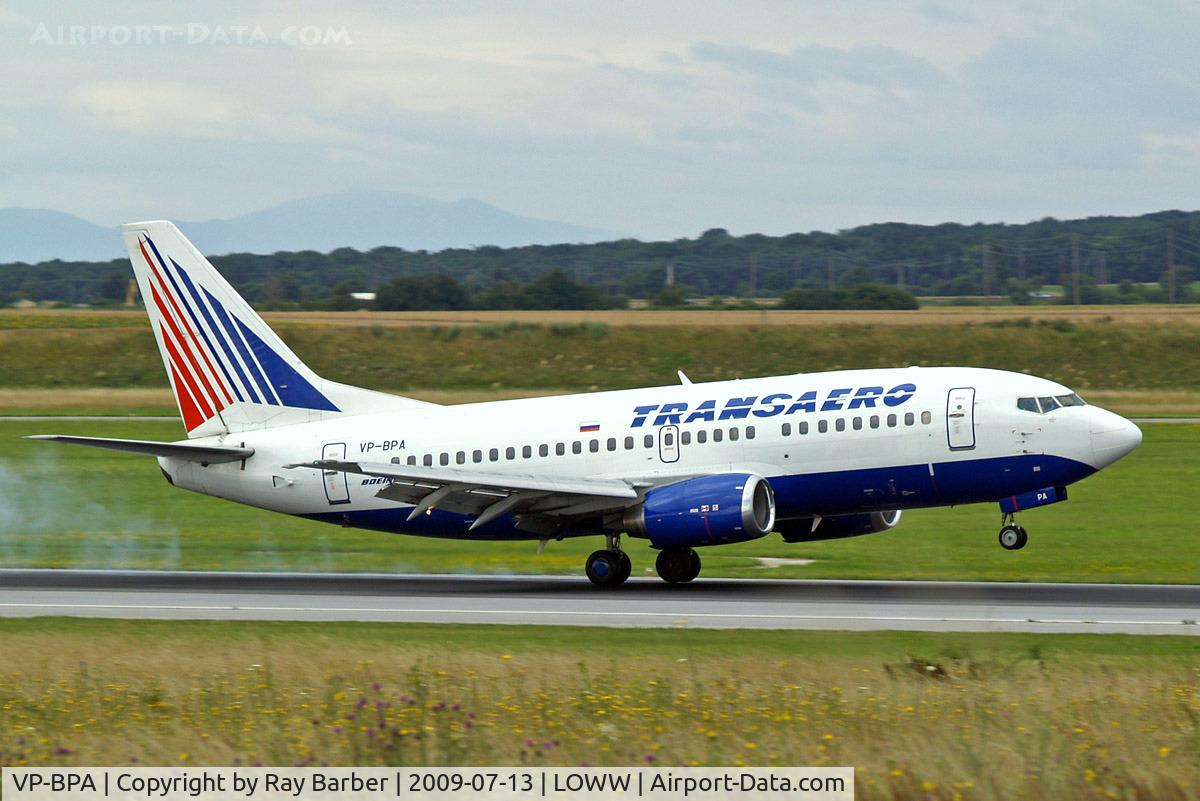 VP-BPA, 1991 Boeing 737-5K5 C/N 25037, Boeing 737-5K5 [25037] (Transaero Airlines) Vienna-Schwechat~OE 13/07/2009