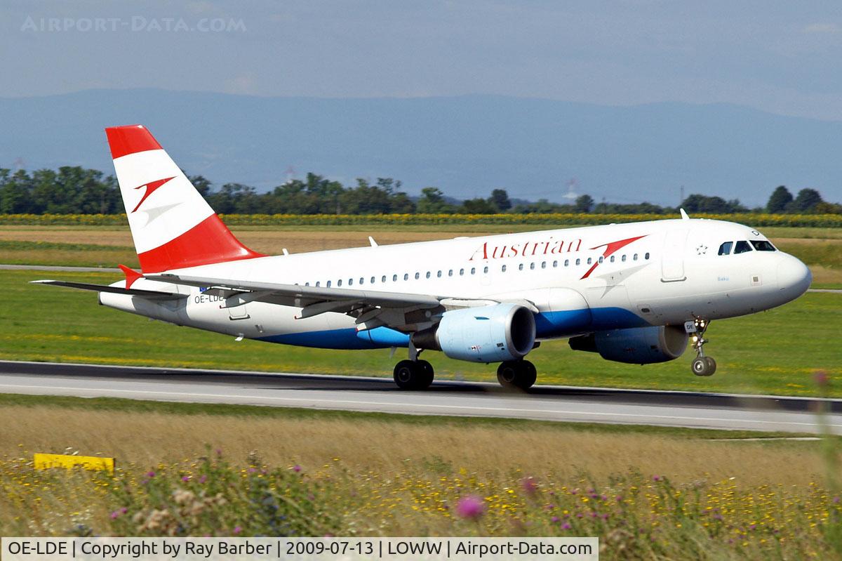OE-LDE, 2005 Airbus A319-112 C/N 2494, Airbus A319-112 [2494] (Austrian Airlines) Vienna-Schwechat~OE 13/07/2009